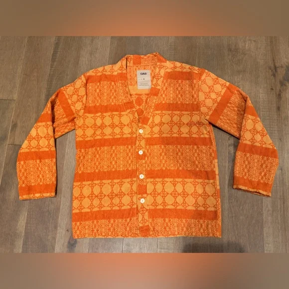 OAS COMPANY ORANGE VENTURA TERRY
CARDIGAN - Medium - Picture 4 of 7